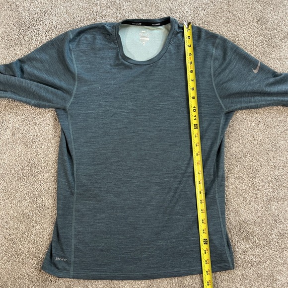 Nike Dri-Fit Athletics Thumb Hole Running Top Shirt Womens Size M Blue - Picture 5 of 11